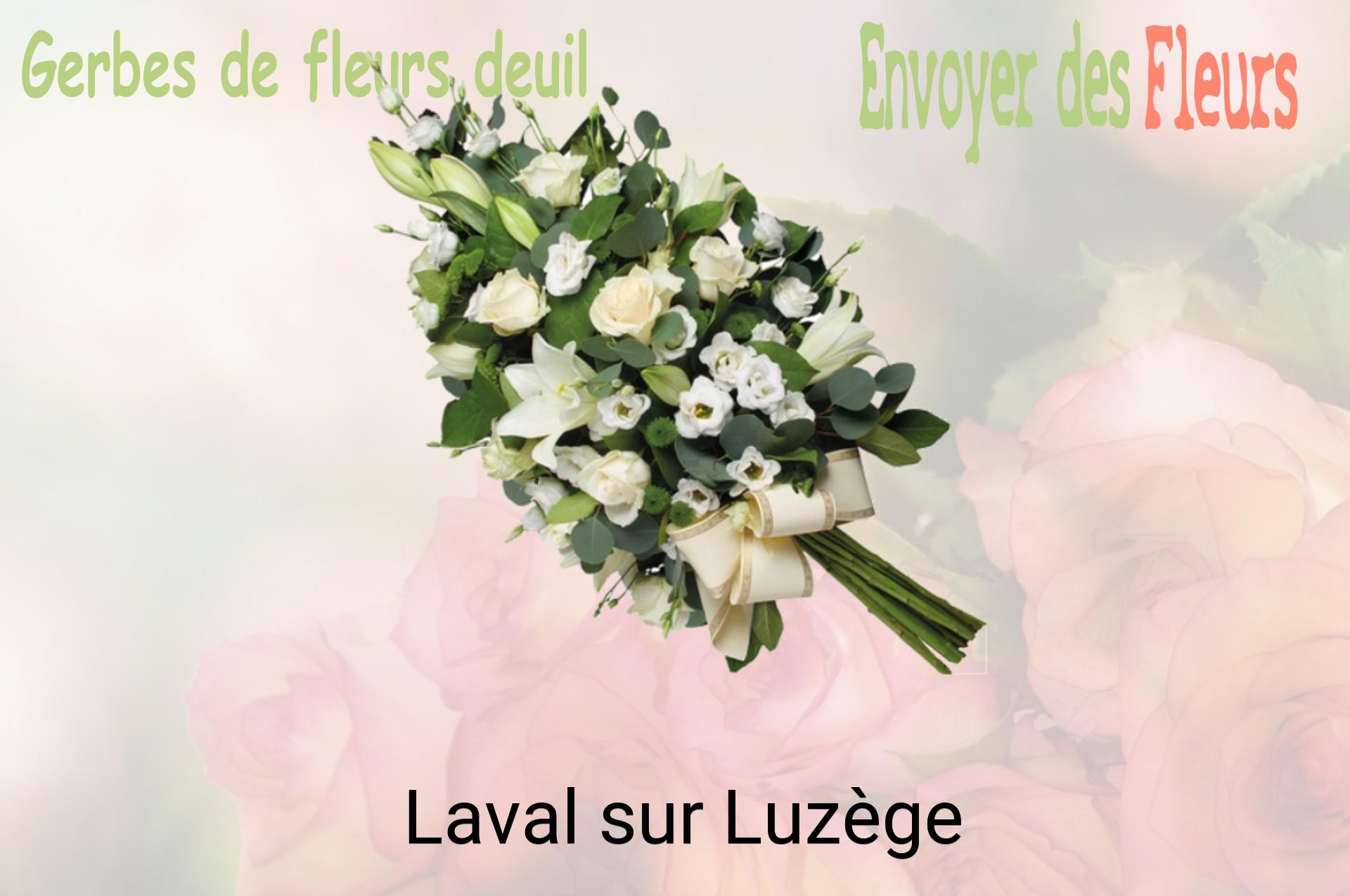 Gerbe de fleurs de deuil livrée à Laval-sur-Luzège
